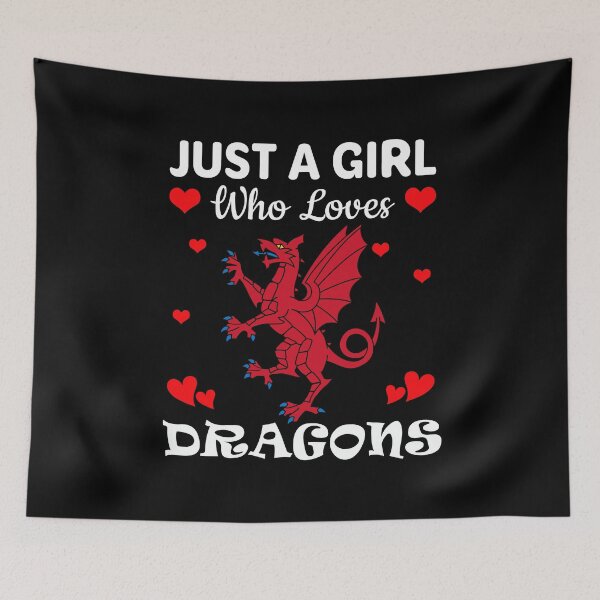 Item preview, Just a Girl Who Loves Dragons designed and sold by mmammammira.