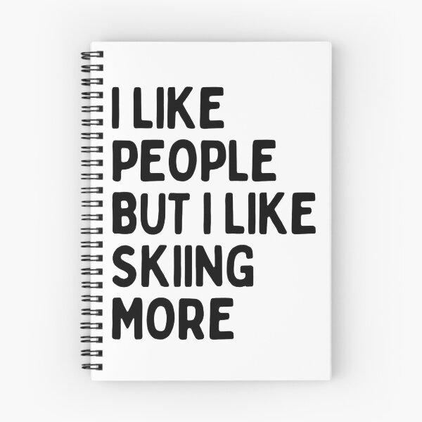 Item preview, I like people BUT I like skiing more designed and sold by TheGreenGoat.