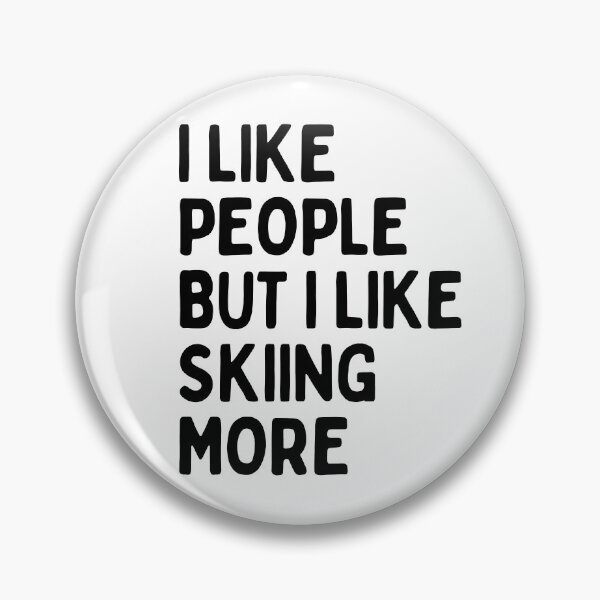 Item preview, I like people BUT I like skiing more designed and sold by TheGreenGoat.