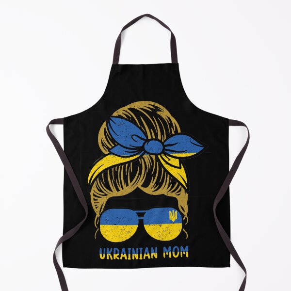 Item preview, Ukrainian Mom Ukraine Flag Messy Bun Mom Life designed and sold by Holiday-Art.