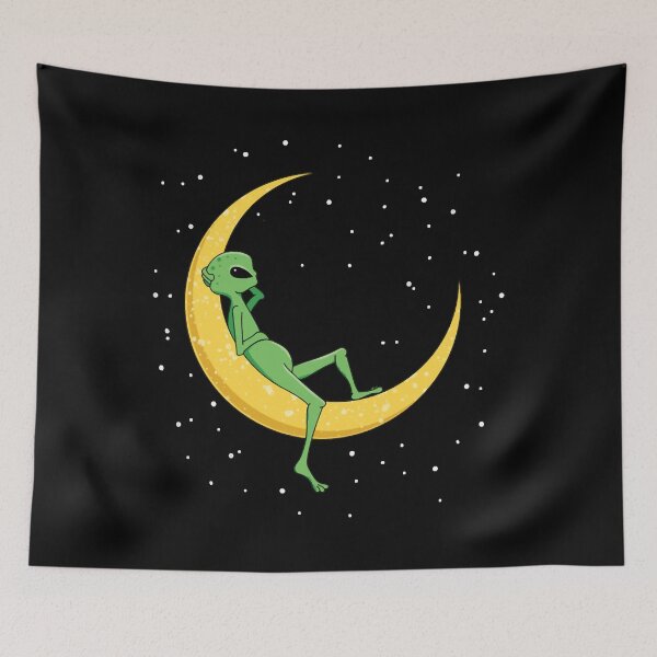 Item preview, Alien on Moon designed and sold by EdwardsGaia.