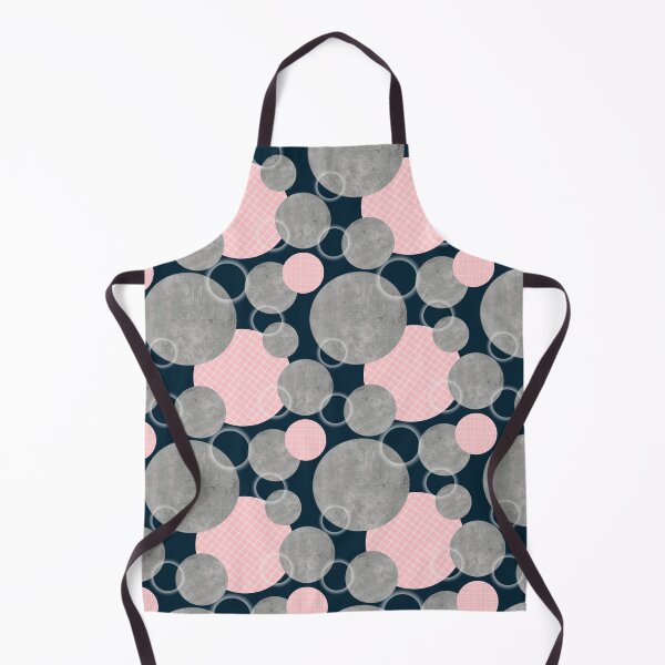 Item preview, Bubble Pattern Light Pink and Concrete Gray on Teal designed and sold by Ninaeva.