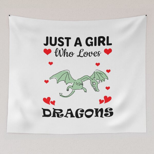 Item preview, Just a Girl Who Loves Dragons designed and sold by mmammammira.