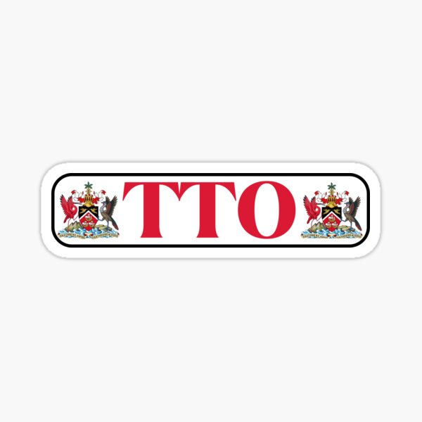 tto-3-letter-code-trinidad-and-tobago-sticker-by-fedsherdesign