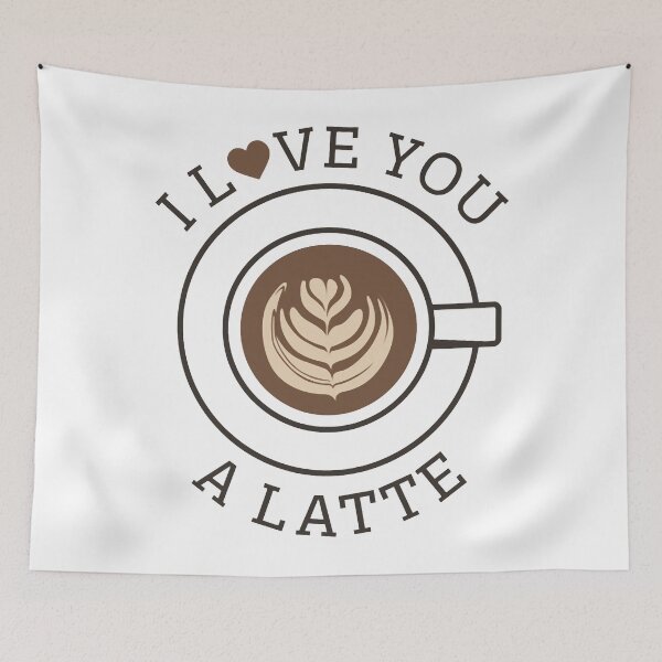 Item preview, I Love You A Latte designed and sold by EdwardsGaia.