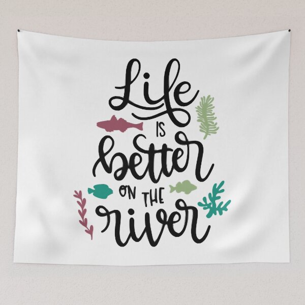 Item preview, Life is better on the river designed and sold by EdwardsGaia.