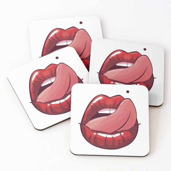 Item preview, Sexy Lips Lipgloss Tongue Women kiss erotic designed and sold by EdwardsGaia.