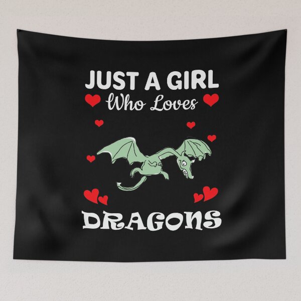 Item preview, Just a Girl Who Loves Dragons designed and sold by mmammammira.