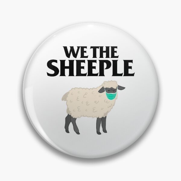 Artikelvorschau, Wir die Sheeple lustiges Anti-Masken-Schaf mit Gesicht entworfen und verkauft von EdwardsGaia.