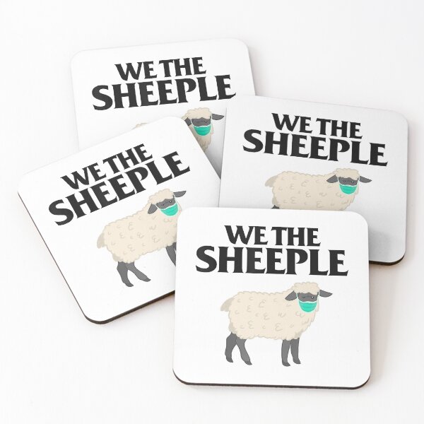Item preview, We the Sheeple funny Anti mask sheep with face designed and sold by EdwardsGaia.