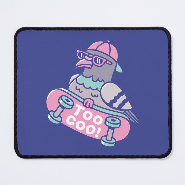 Item preview, Pigeon On Skateboard Too Coo designed and sold by rustydoodle.