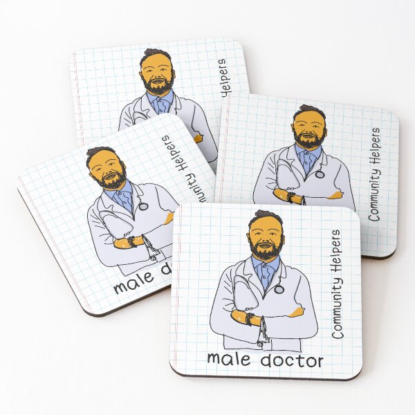 Item preview, doctor doodle art foe kids | doodle art of a doctor community helper t-shirt  designed and sold by KARTICK DUTTA.