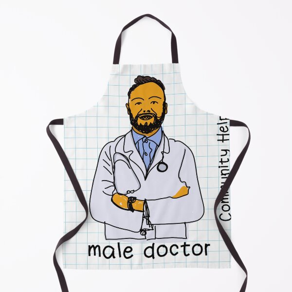 Item preview, doctor doodle art foe kids | doodle art of a doctor community helper t-shirt designed and sold by KARTICK DUTTA.