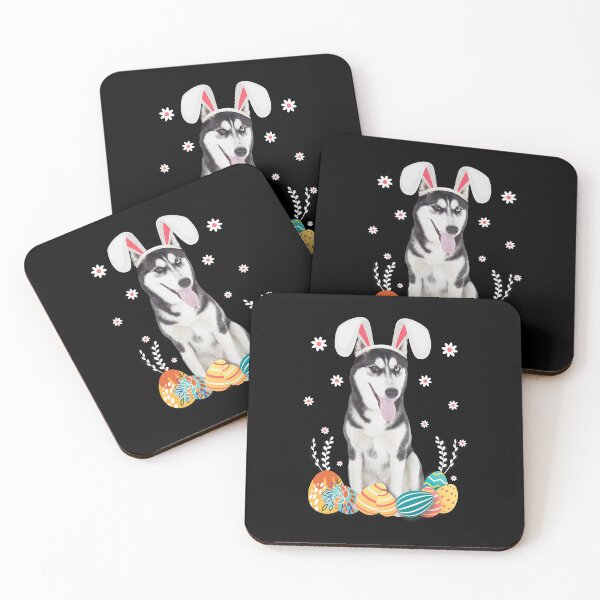 Item preview, Bunny Siberian Husky Dog Happy Easter Day Lover Egg Hunt designed and sold by PerkinsAarav.