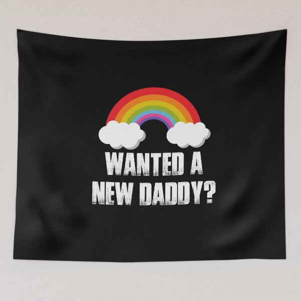 Item preview, Wanted a new daddy Bold typography  designed and sold by garniturex.