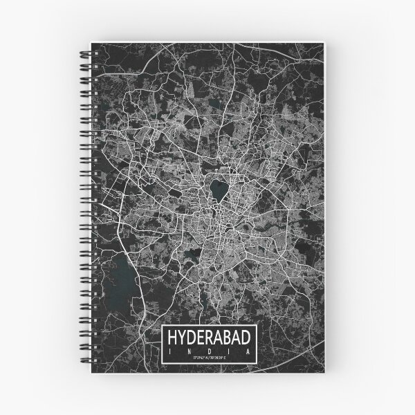 Item preview, Hyderabad City Map of India - Dark designed and sold by deMAP.