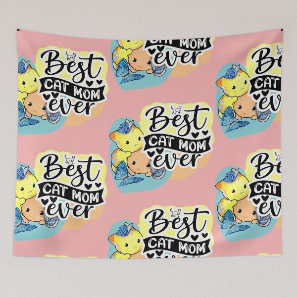 Item preview, best kawaii cat mom ever designed and sold by creativelittleo.