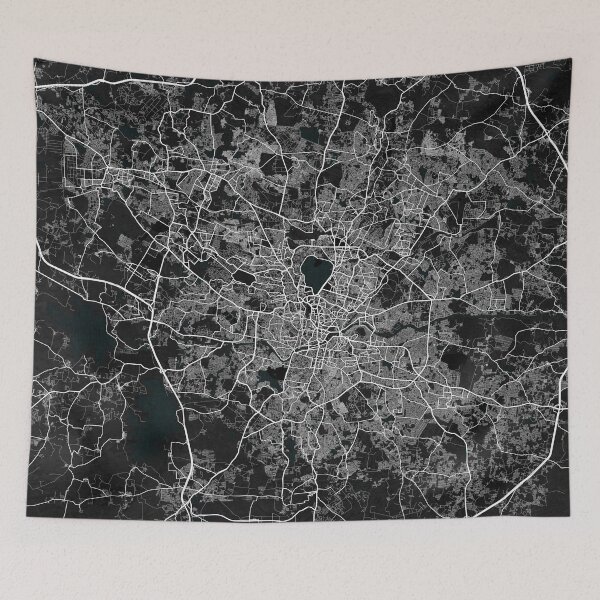 Item preview, Hyderabad City Map of India - Dark designed and sold by deMAP.