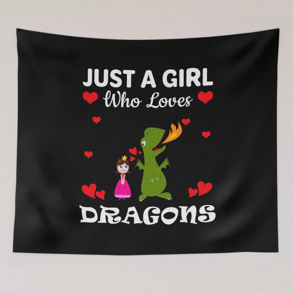 Item preview, Just a Girl Who Loves Dragons designed and sold by mmammammira.