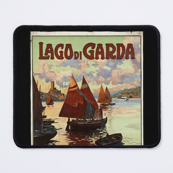 Item preview, Vintage Italian Travel Poster Lago Di Garda Lake designed and sold by Toralloisa.