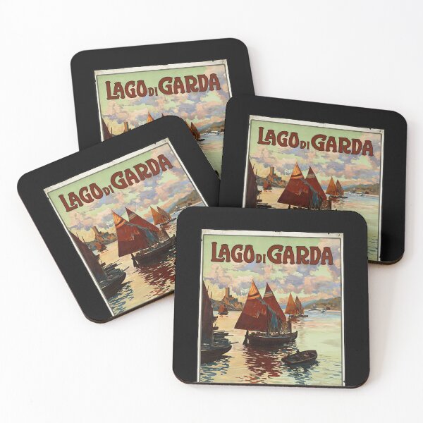 Item preview, Vintage Italian Travel Poster Lago Di Garda Lake designed and sold by Toralloisa.