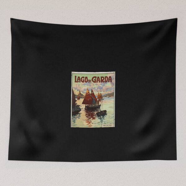 Item preview, Vintage Italian Travel Poster Lago Di Garda Lake designed and sold by Toralloisa.