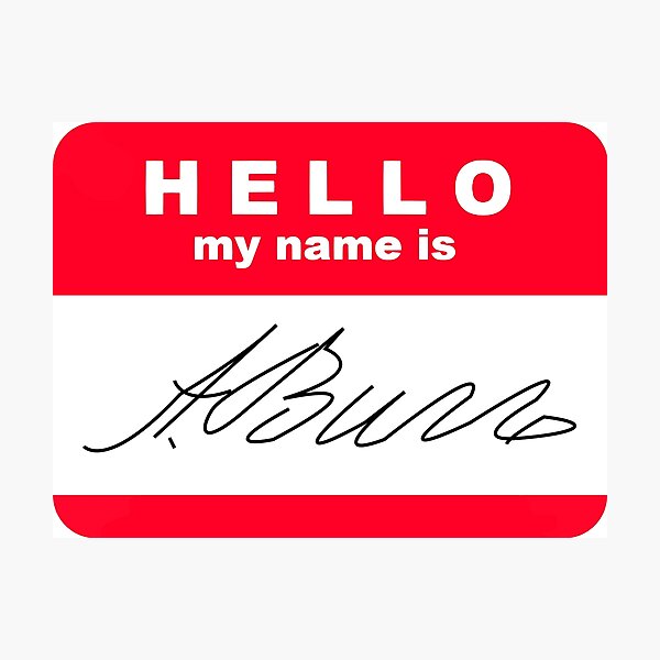 Item preview, Hello my name is Aaron Burr designed and sold by carradio.