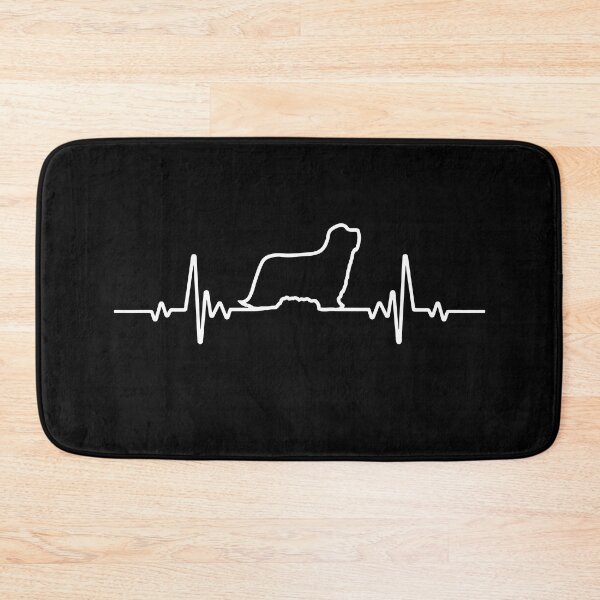Item preview, Minimalist Heartbeat Bearded Collie designed and sold by More Cute Dogs.
