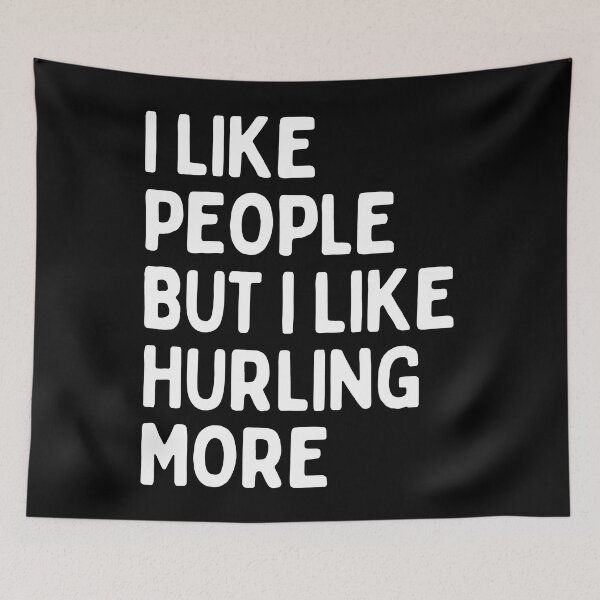 Item preview, I like people BUT I like hurling more designed and sold by TheGreenGoat.