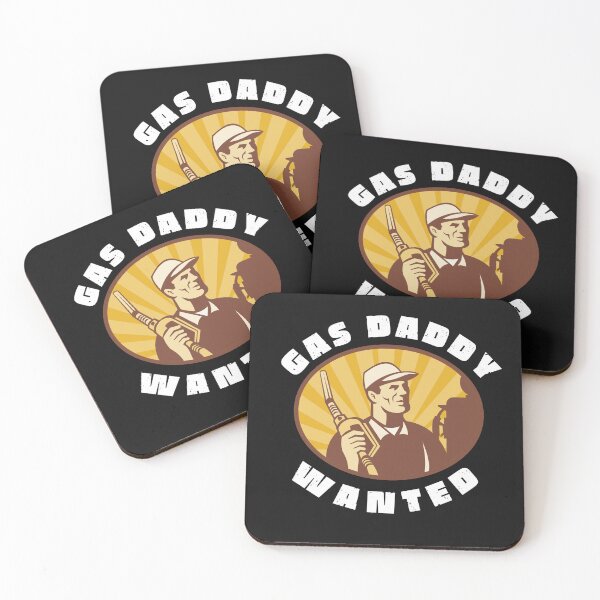 Artikelvorschau, Gas Daddy Wanted Typografie und Illustration entworfen und verkauft von garniturex.