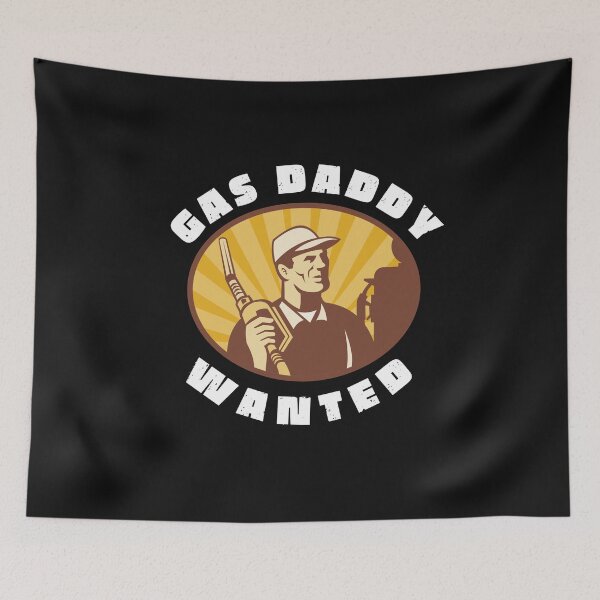 Item preview, Gas Daddy Wanted Typography and illustration  designed and sold by garniturex.