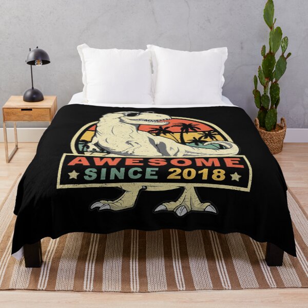 Item preview, Awesome Since 2018 Birthday Dinosaur T Rex Gift designed and sold by davetmccall.