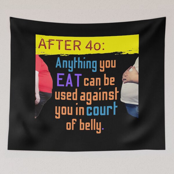 Item preview, After 40 Weight Gain Is Harsh Reality - 2 (in black) | Fun Fact designed and sold by CosmicStory.