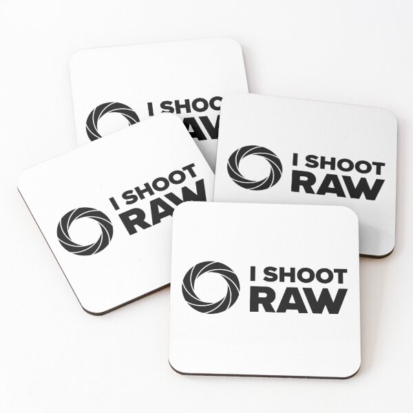 Item preview, I Shoot Raw II - Photography Design (Black Text) designed and sold by STUDIO-72.
