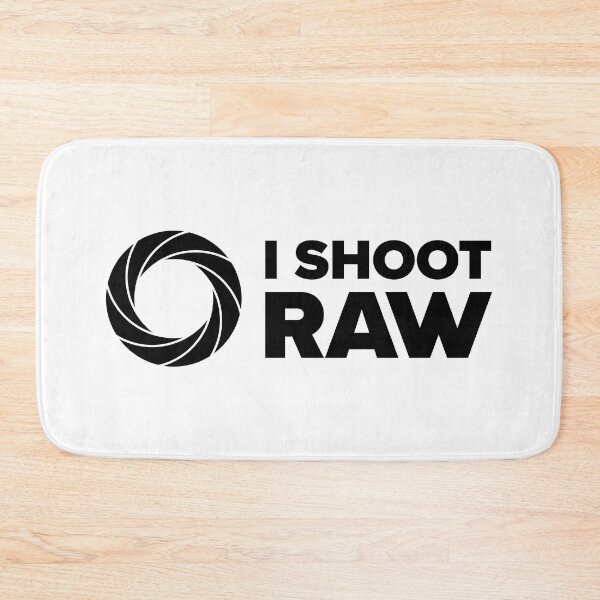 Item preview, I Shoot Raw II - Photography Design (Black Text) designed and sold by STUDIO-72.
