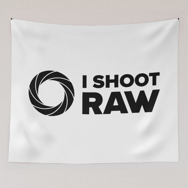 Item preview, I Shoot Raw II - Photography Design (Black Text) designed and sold by STUDIO-72.