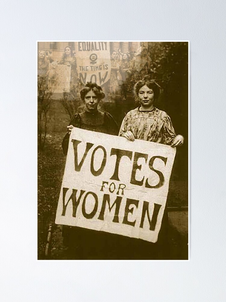 Votes For Women Poster By Chainfemale Redbubble