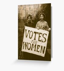 "Votes for Women'. Greeting Card