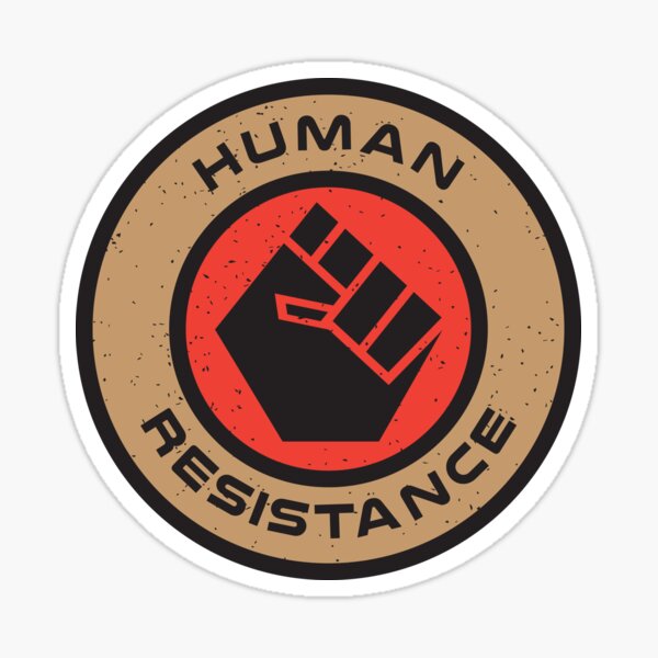 Résistance humaine Sticker