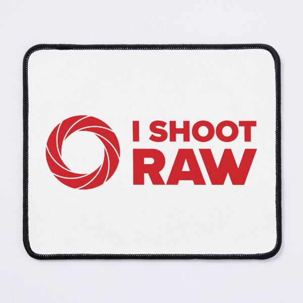 Item preview, I Shoot Raw II - Photography Design (Red on White) designed and sold by STUDIO-72.