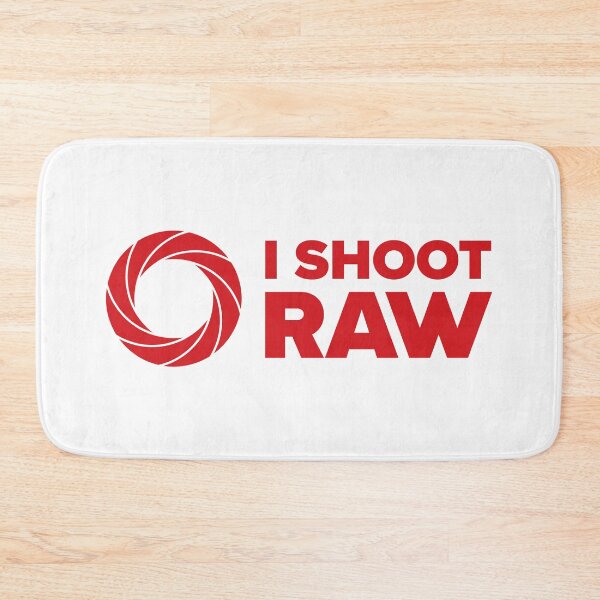 Item preview, I Shoot Raw II - Photography Design (Red on White) designed and sold by STUDIO-72.