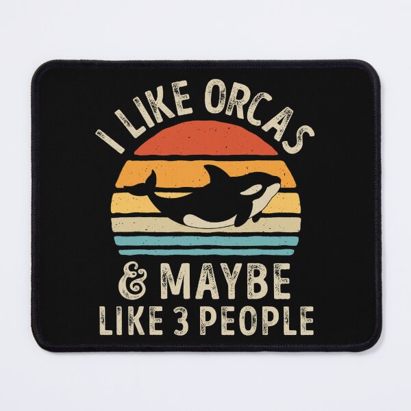 Item preview, I Like Orcas and Maybe 3 People Orca Killer Whale Retro Men designed and sold by PaulDonna.