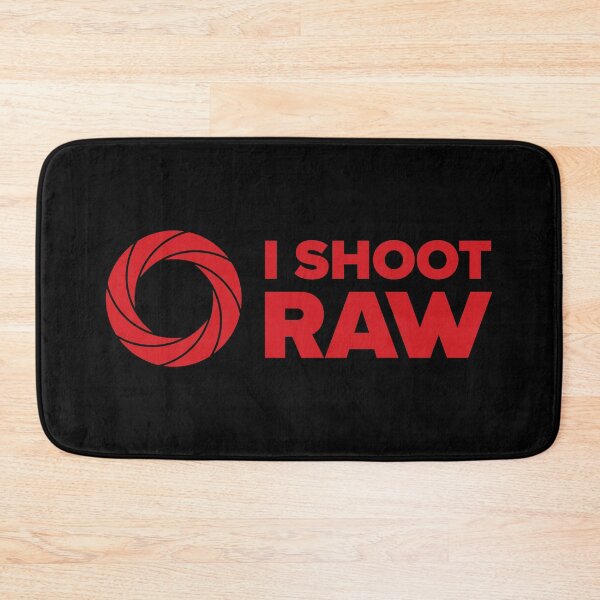 Item preview, I Shoot Raw II - Photography Design (Red on Black) designed and sold by STUDIO-72.