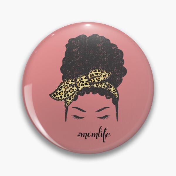 Artikelvorschau, Mom Life, Black Afro Messy Bun Crew, Afroamerikaner entworfen und verkauft von Holiday-Art.