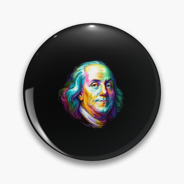 Item preview, Benjamin Franklin Colorful Portrait designed and sold by Toralloisa.