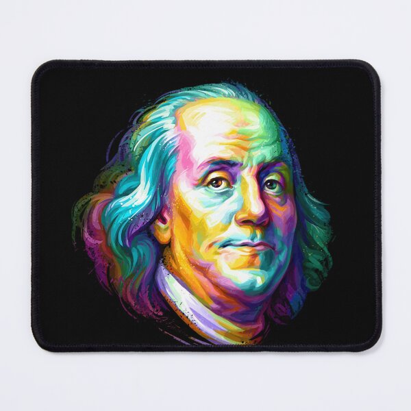 Item preview, Benjamin Franklin Colorful Portrait designed and sold by Toralloisa.