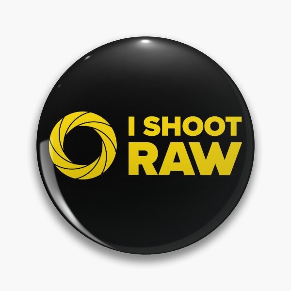 Item preview, I Shoot Raw II - Photography Design (Yellow on Black) designed and sold by STUDIO-72.