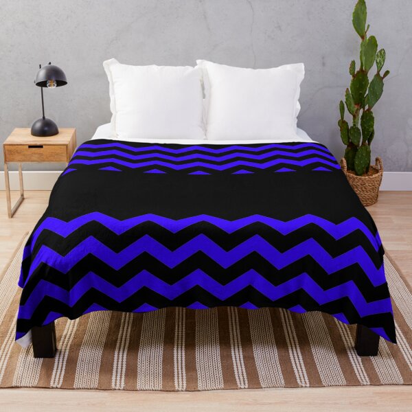 Item preview, BLUE AND BLACK CHEVRON ZIG ZAG HALF TONE PATTERN - BY OZCUSHIONSTOO designed and sold by ozcushionstoo.