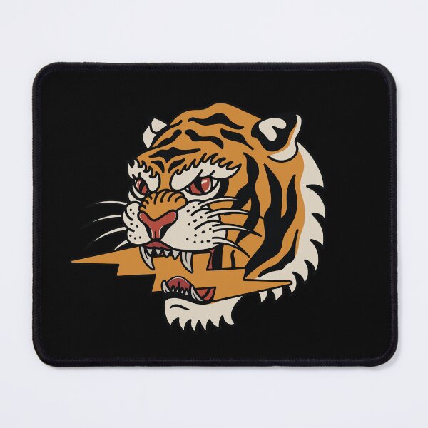 Item preview, Fierce Tiger Head with Lightning designed and sold by Ermedas Studio.