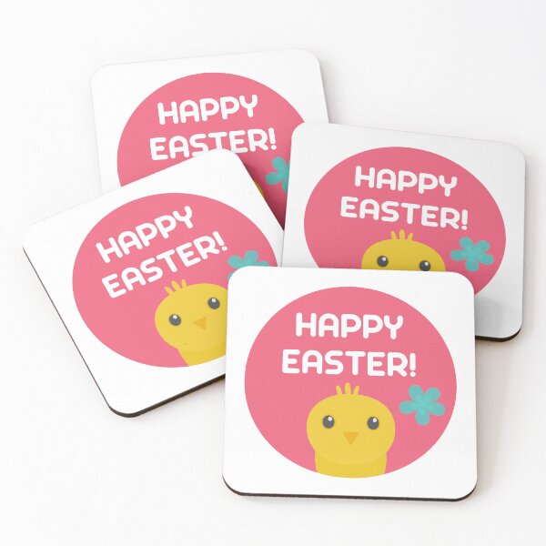Item preview, drawing of a yellow chick saying happy easter designed and sold by JAG2B.